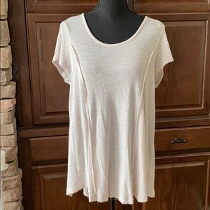 Knox Rose knit short sleeve top w/tie detailing